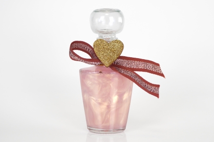 Jabón con botella de vidrio · Aroma de flor de loto