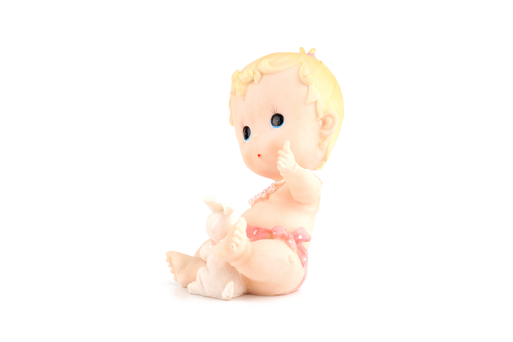 Figura nena nadó amb pastís per a bateig